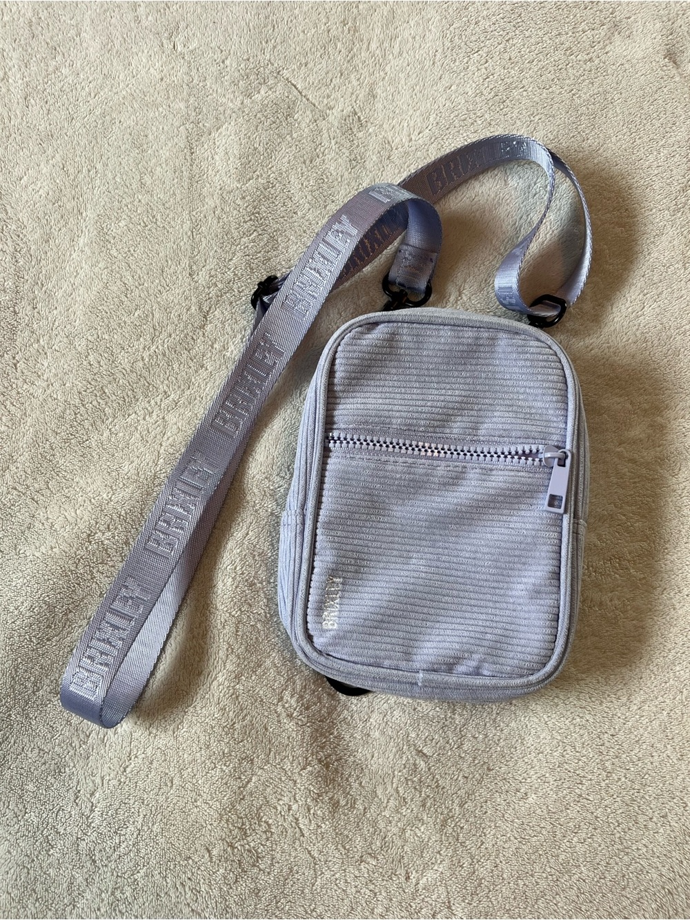 Brixley Corduroy Iris Purple Crossbody/Convertible Sling Bag